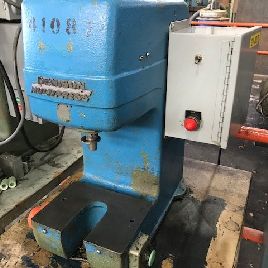 1 Ton,Denison#A, hydraulic C-frame press, 3" stroke, 8 DL, 4.5 throat, table model, #28203