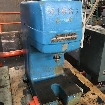 1 Ton,Denison#A, hydraulic C-frame press, 3" stroke, 8 DL, 4.5 throat, table model, #28203