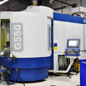 Grob#G550, 5-Axis,31.5" X,40 Y,38 Z,2 APC,120 ATC,16k RPM,TSC,Siemens 840D,#29964