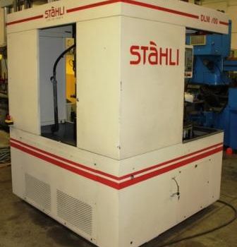 28"Stahli#DLM-700-3, double side hone/fine grind,Siemens Simatic,chilr.,load tables,â€™02