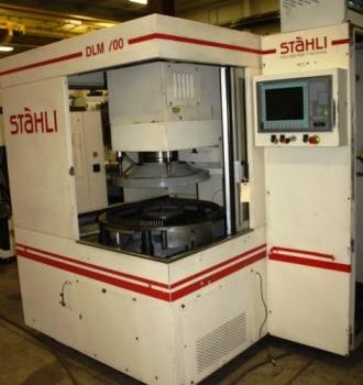 28"Stahli#DLM-700-3, double side hone/fine grind,Siemens Simatic,chilr.,load tables,â€™02