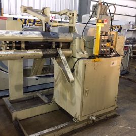 10000 lb.Rowe#10040-DSV, coil reel,single end,motorized,2 HP,4-arm style,used