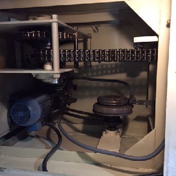 10000 lb.Rowe#10040-DSV, coil reel,single end,motorized,2 HP,4-arm style,used