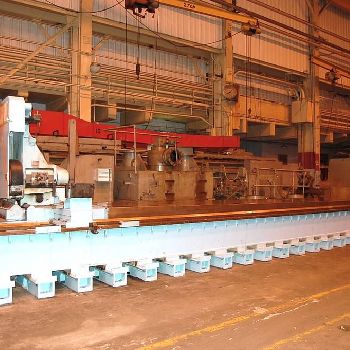 Safop#40R, CNC lathe w/belt grinding attach,38" x 420,42 HP,Siemens 810T,1990,#18550