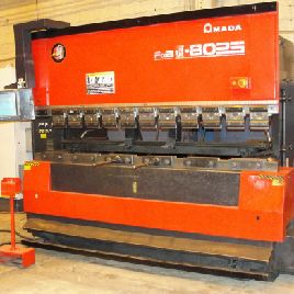 88 tonnes, Amada # FBDIII-8025NT, CNC à 7 axes, 98.4 "[...], 86.6 BH, 5.9 str, à action montante, € 00 # 30219