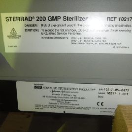 AdvancedSterilization Products #STERRAD-200GMP/10217-1-001, Pass-Thru Sterilizer,25" w x 24 l x 19 h chamber,#3261-2