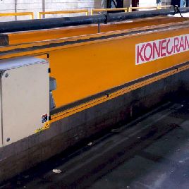 40 tonnes, Kone, 50 ’de portée, pont roulant double pont supérieur, # 11340