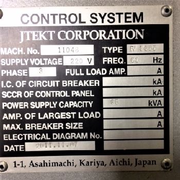 Toyoda#FV1365, CNC VMC, 51.2" X,25.6 Y,23.6 Z, 15000 RPM, Cat 40, 32 SMTC, Fanuc 18iMB, CTS, 2011