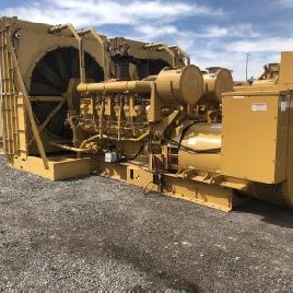 2000 KWCaterpillar#3516B, diesel, 4160 V., 3-ph, open skid mounted, 1099 hrs, 1999