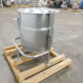 40 gal.Cleveland#KEL-40T, Stainless jacketed cooking kettle, 23" deep, 26 diameter, 50 psi, parts only