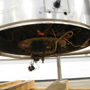 40 gal.Cleveland#KEL-40T, Stainless jacketed cooking kettle, 23" deep, 26 diameter, 50 psi, parts only