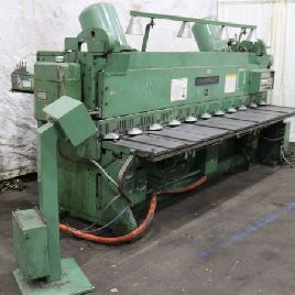 1/4 "x 10’Cincinnati # 1810, cizalla elevadora cuadrada, 36 FOPBG, 11 holddowns, 1995, # 72523