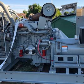 350 KWMTU#350RXC6DT3, diesel genset, 277/480 V., 752 HP, 142 hrs, EPA Tier 3, open power unit, 2009, $49500