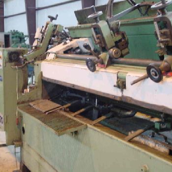 3-1/4"Adige#TS70, 9 blade diameter,118 outfeed table,length control,#1914