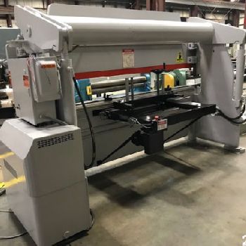 60 Ton,Accurpress#76010, hydraulic CNC press brake,8â€™ OA,100" BH,8 throat,#27876