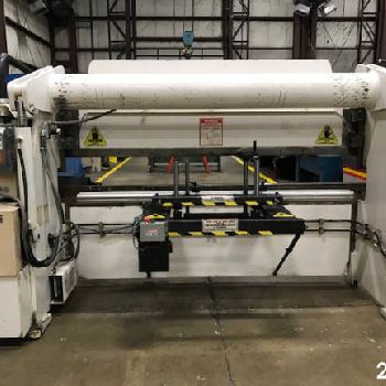 60 Ton,Accurpress#76010, hydraulic CNC press brake,8â€™ OA,100" BH,8 throat,#27876