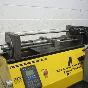 3"Sanderson#XLT, semi-auto tube louvre machine, AB PLC, vari-speed drive