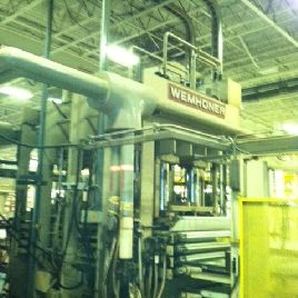 650 Ton,Wemhoner, 65" LR x 130,approx 50 DL,37 str,oil platens,(2) 40 HP motor,#2024