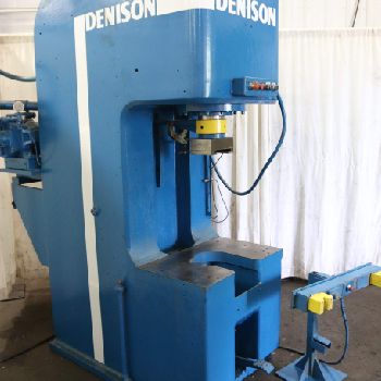 50 Ton,Denison#NA50C98D02D80K11, 12" stroke,20 HP,31 x 20 bed,PLC control,#63220
