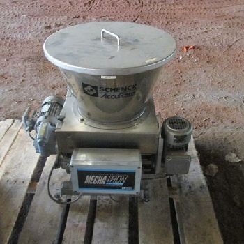 SchenckAccurate Mechatron #MODLC-1G-2A, gravimetric feeder,Stainless Steel,2.5 cu.ft. Stainless Steel hopper extention,load cells,#49223 (2 available)