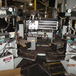 Jr Automation#M310A, assembly cell multi station riveting,Orbit form pneumatic reverters,#10838