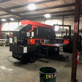 33 Ton,Amada#Vipros-367Q, turret punch,60" x 72,58 stations,4 A/I,Fanuc 18P,’01,#8714