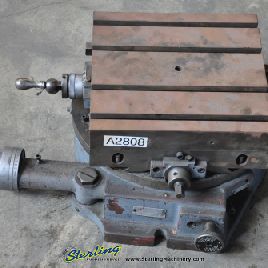 12" x 12Troyke#DMT-15, rotary table with compound milling table, #A2808
