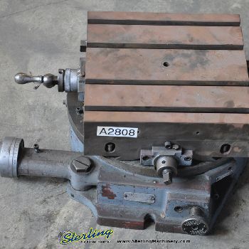 12" x 12Troyke#DMT-15, rotary table with compound milling table, #A2808