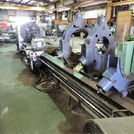 41" x 240Tos#SU100, geared head,4.01 thru hole,2.2-450 RPM,40 4-Jaw chuck,in/mm,1991