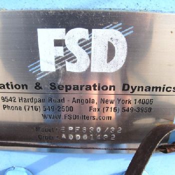 24"FSD#EPF630/32, Filtration &amp; Separation Dynamics Samco Tech.filter press,#11588