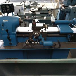 Hardinge#TFBH, precision toolroom turning, facing, boring lathe, 11" x 18, no threading, Aloris TP, tailstock, used, #A3988