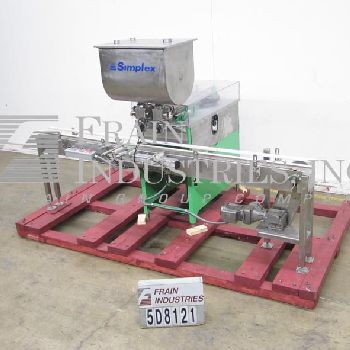 Simplex#F, inline, 2 head piston filler, 4-20 containers per minute