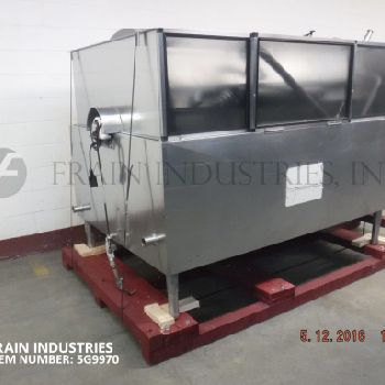 Chester Jensen#TC-4-6, sgl rotating,perforated,Stainless Steel,product containment cooling drum