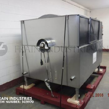 Chester Jensen#TC-4-6, sgl rotating,perforated,Stainless Steel,product containment cooling drum