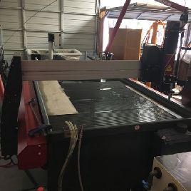 Omax#MAXIEM-1530waterjet, 5’ x10’,20 HP 50000 psi M20 pump,lrg hopper,24 hrs,2016