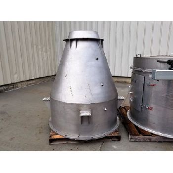 Zeppelin-Reimelt#1272, Pulse jet-filter sanitary dust collector, 3.5" OD, Stainless Steel hopper