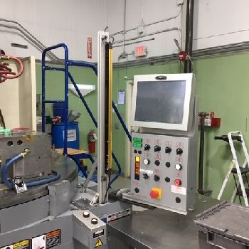 105 Ton, 3.4 oz.,Nissei#TNS100RE-12VE, vertical rotary injection molder, 2008, #16435A