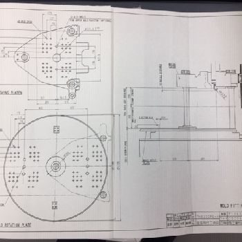 105 Ton, 3.4 oz.,Nissei#TNS100RE-12VE, vertical rotary injection molder, 2008, #16435A