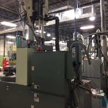 105 Ton, 3.4 oz.,Nissei#TNS100RE-12VE, vertical rotary injection molder, 2008, #16435A