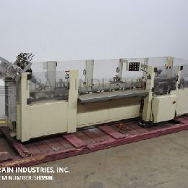 Kodiak#901-120, semi-automatic, horizontal, continous motion, hot melt glue cartoner, 20-120 cartons per minute