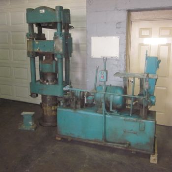 135 Ton,HPM, hyd press,4-post,12" str,upacting,20 LR x 7 FB,5 HP,3-phase,220/440 V.