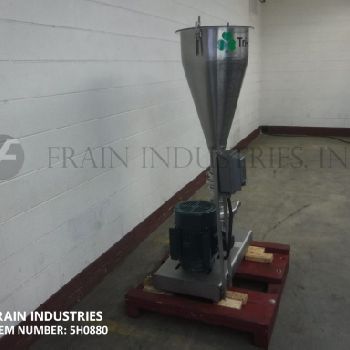 Tri-Clover#F3218, Stainless Steel tri-blender, 200 GPM, 350 PPM, 10 HP, tri-clamp discharge
