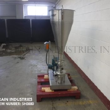 Tri-Clover#F3218, Stainless Steel tri-blender, 200 GPM, 350 PPM, 10 HP, tri-clamp discharge