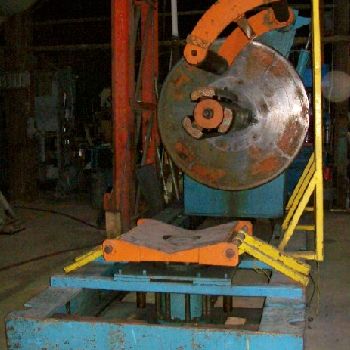 40000 lb.American Steel Line, uncoiler straightener combo, 72" OD,19 -24 ID