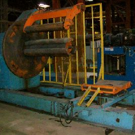 40000 lb.American Steel Line, uncoiler straightener combo, 72" OD,19 -24 ID