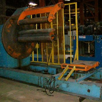 40000 lb.American Steel Line, uncoiler straightener combo, 72" OD,19 -24 ID