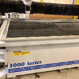 Multicam#3000Series Zero Hour,waterjet,10’ x 5’,30 HP,60k PSI,Multicam EZ controller,2010