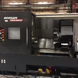 Doosan Puma #3100XLY, 33.5" sw,12 chuck,4 bar, tailstock, Fanuc 0i-TD, hydraulic S/R, 2012