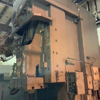 150 Ton,Aida#PC-15020, gap frame press, 7.8" str,3.3 adj., 45 SPM, A/C &amp; brake, #11466