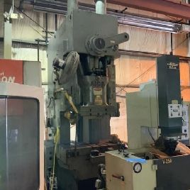 150 Ton,Aida#PC-15020, gap frame press, 7.8" str,3.3 adj., 45 SPM, A/C &amp; brake, #11466